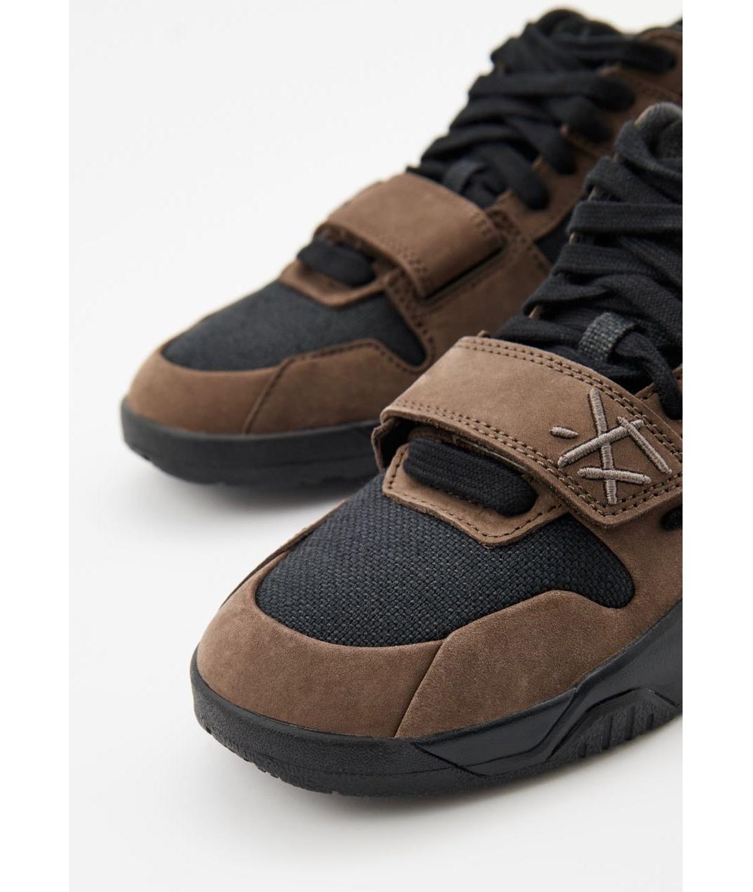 CACTUS JACK BY TRAVIS SCOTT Коричневые текстильные кроссовки, фото 3