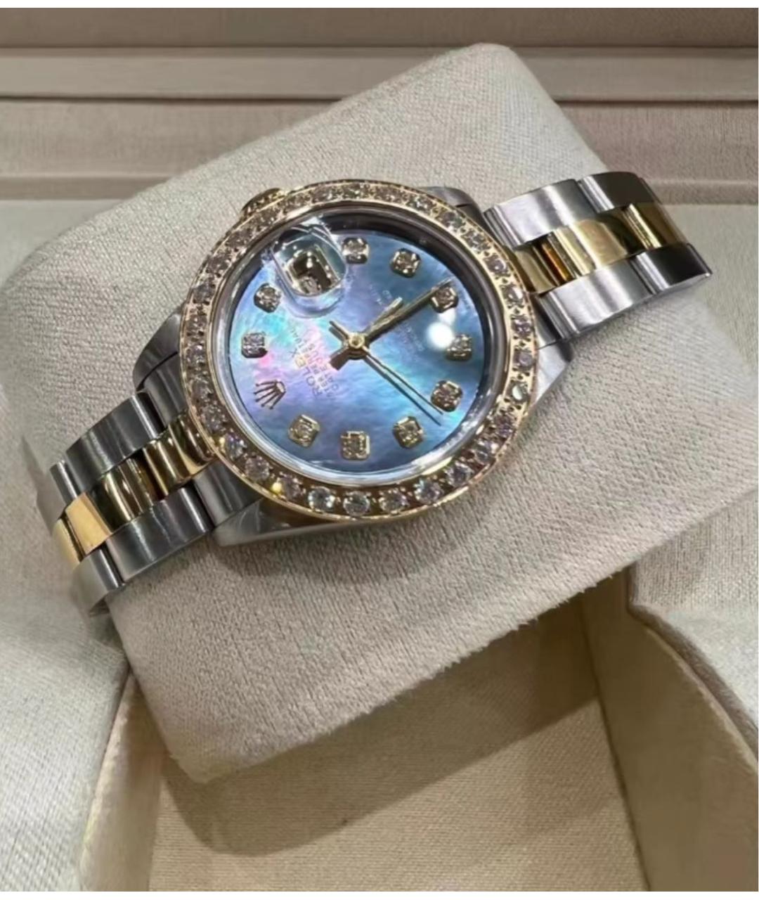 ROLEX Серебряные часы из желтого золота, фото 3