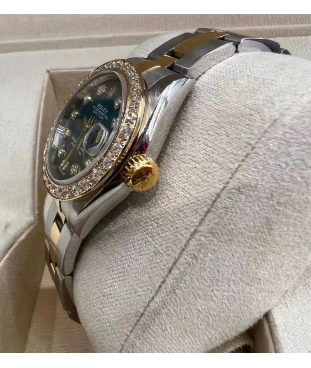 ROLEX Серебряные часы из желтого золота, фото 4