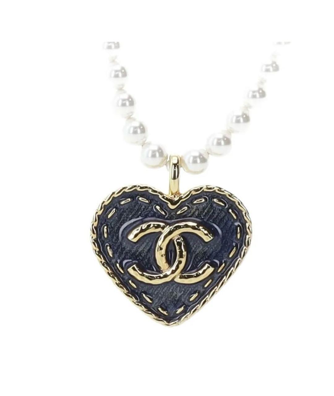 CHANEL Золотой металлический кулон, фото 2