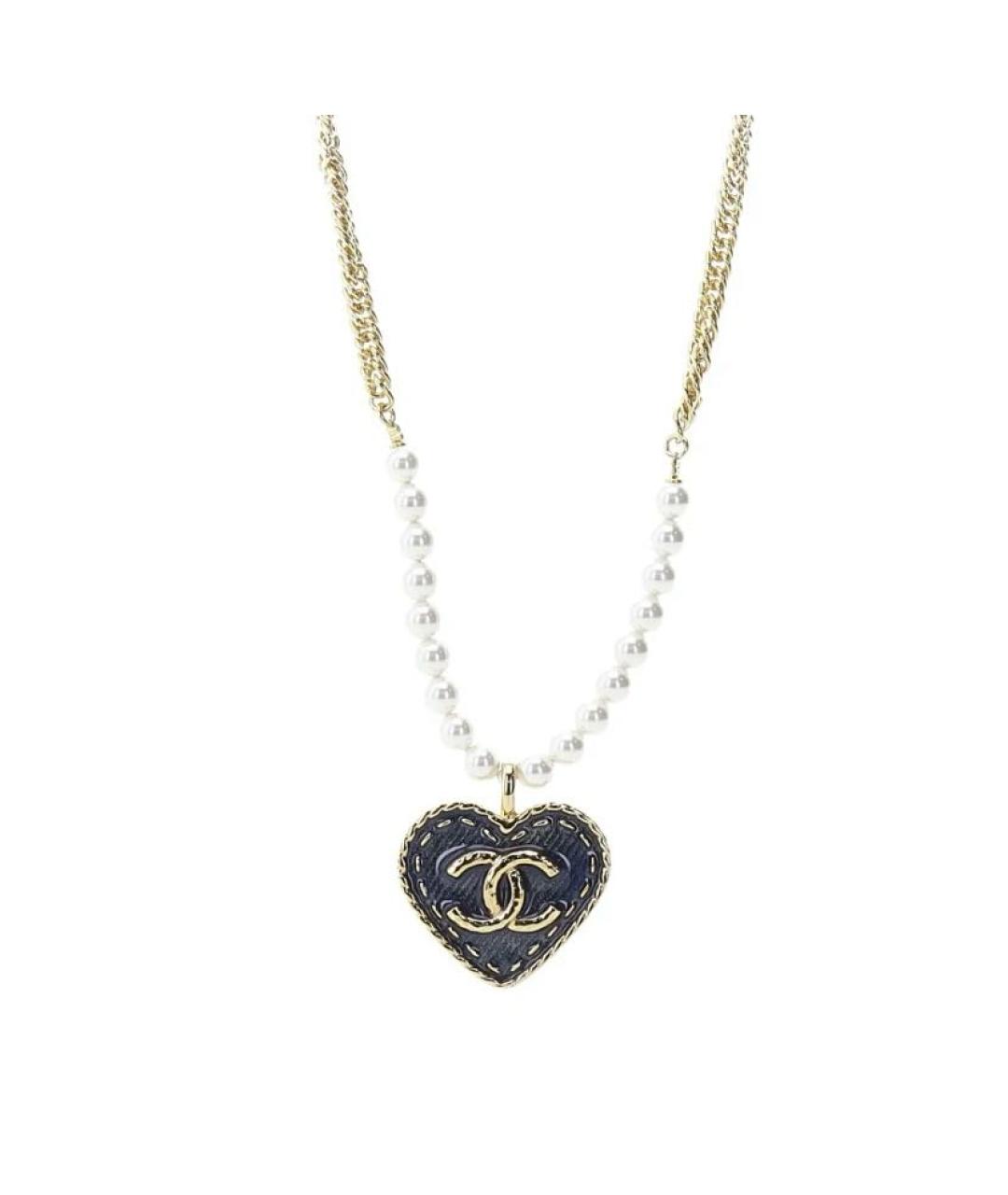 CHANEL Золотой металлический кулон, фото 1