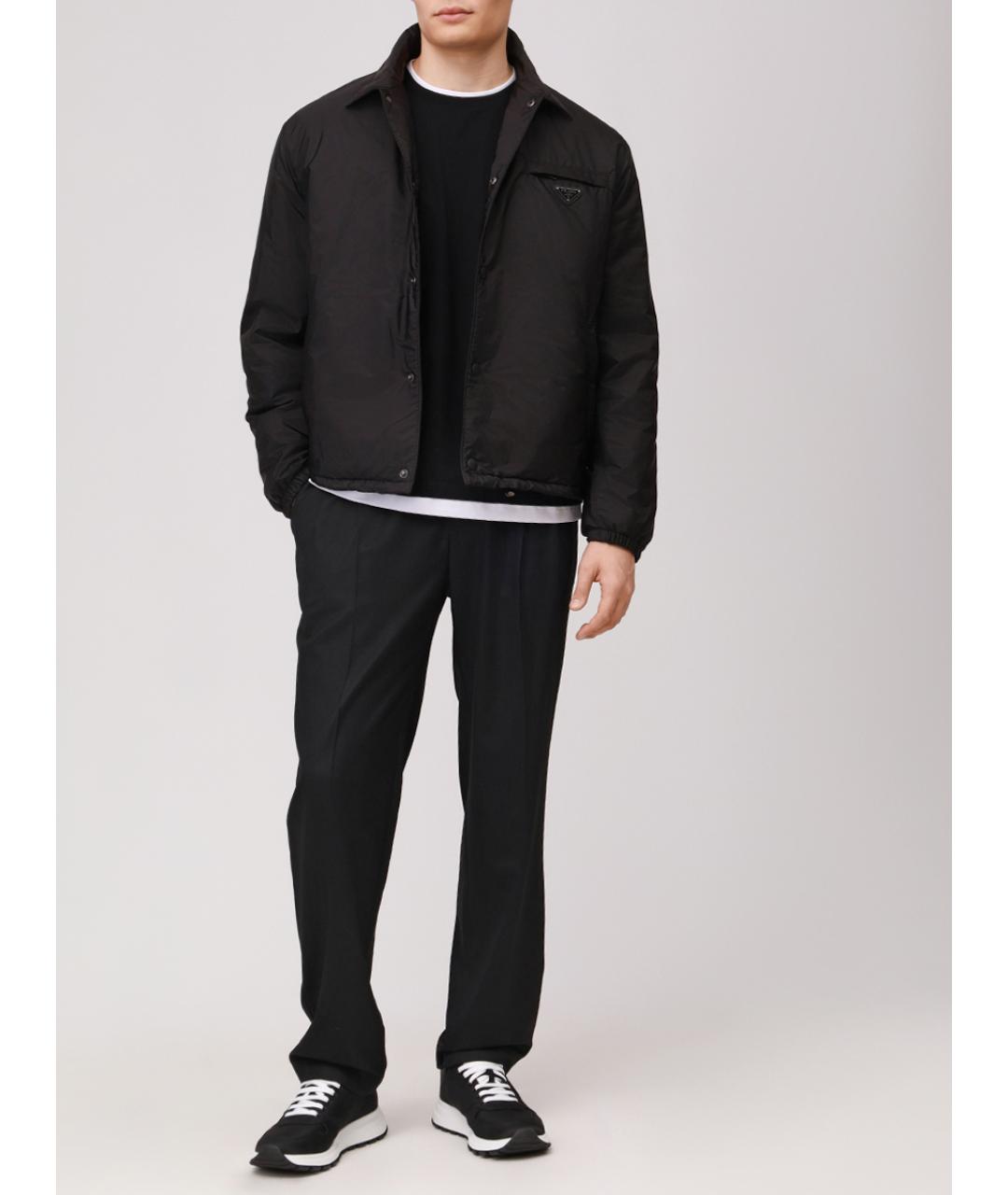 PRADA Черная полиамидовая куртка, фото 2