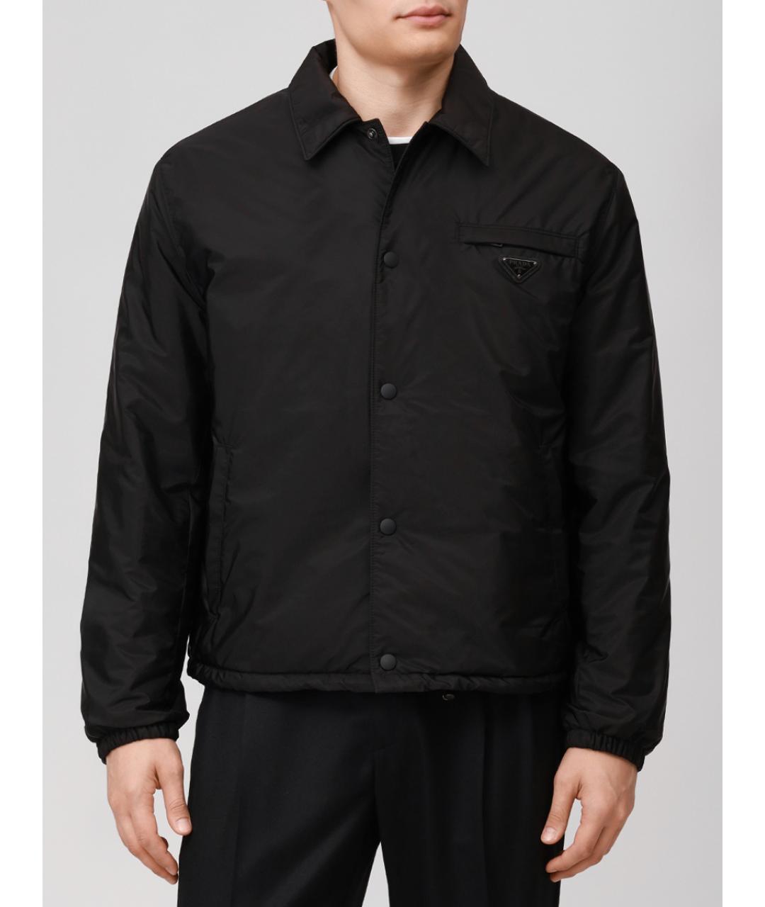 PRADA Черная полиамидовая куртка, фото 4