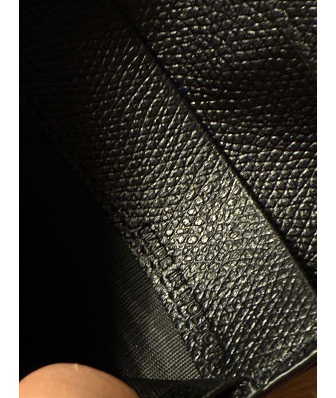 BURBERRY Черный кожаный кошелек, фото 5