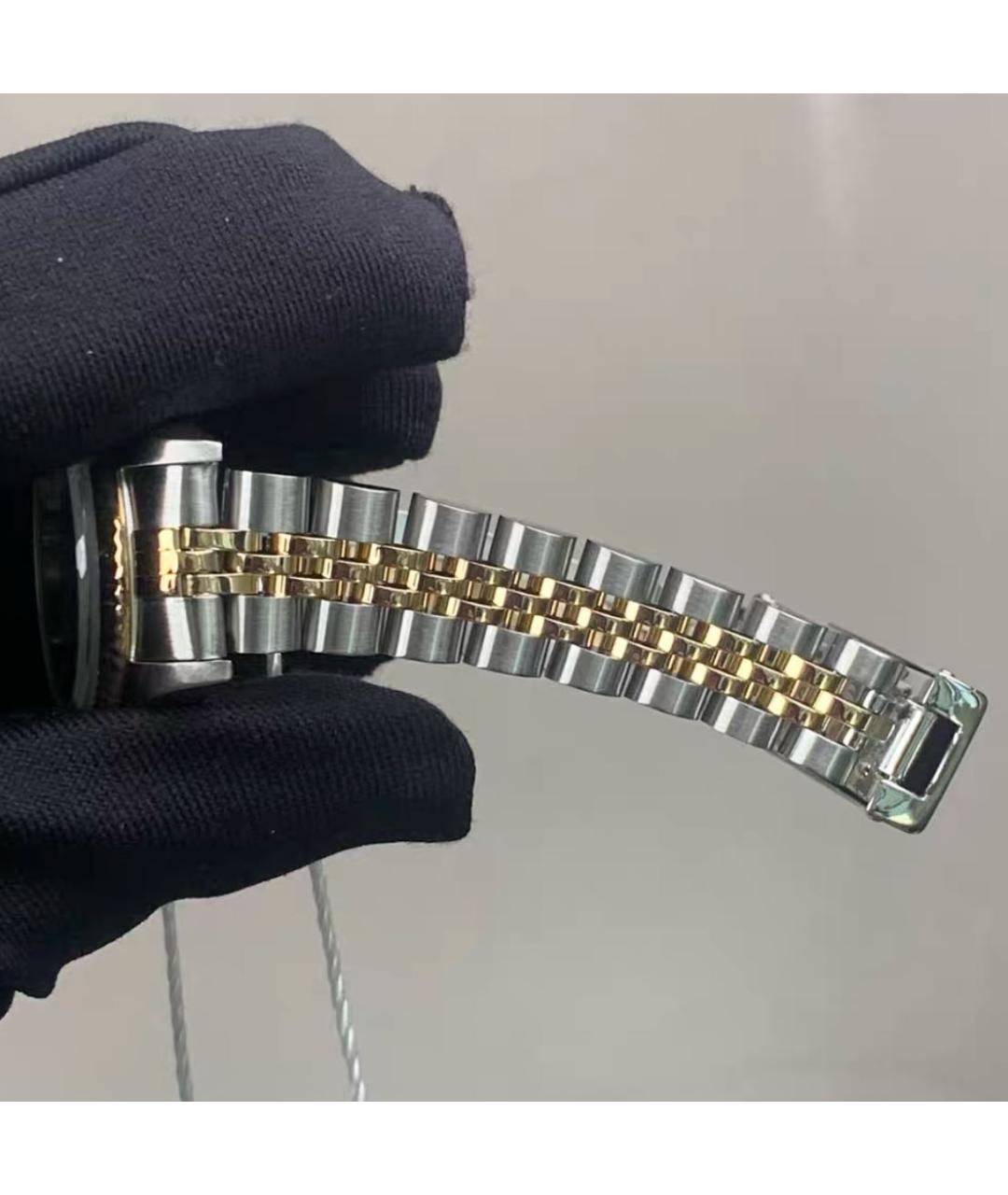 ROLEX Серебряные часы из желтого золота, фото 5