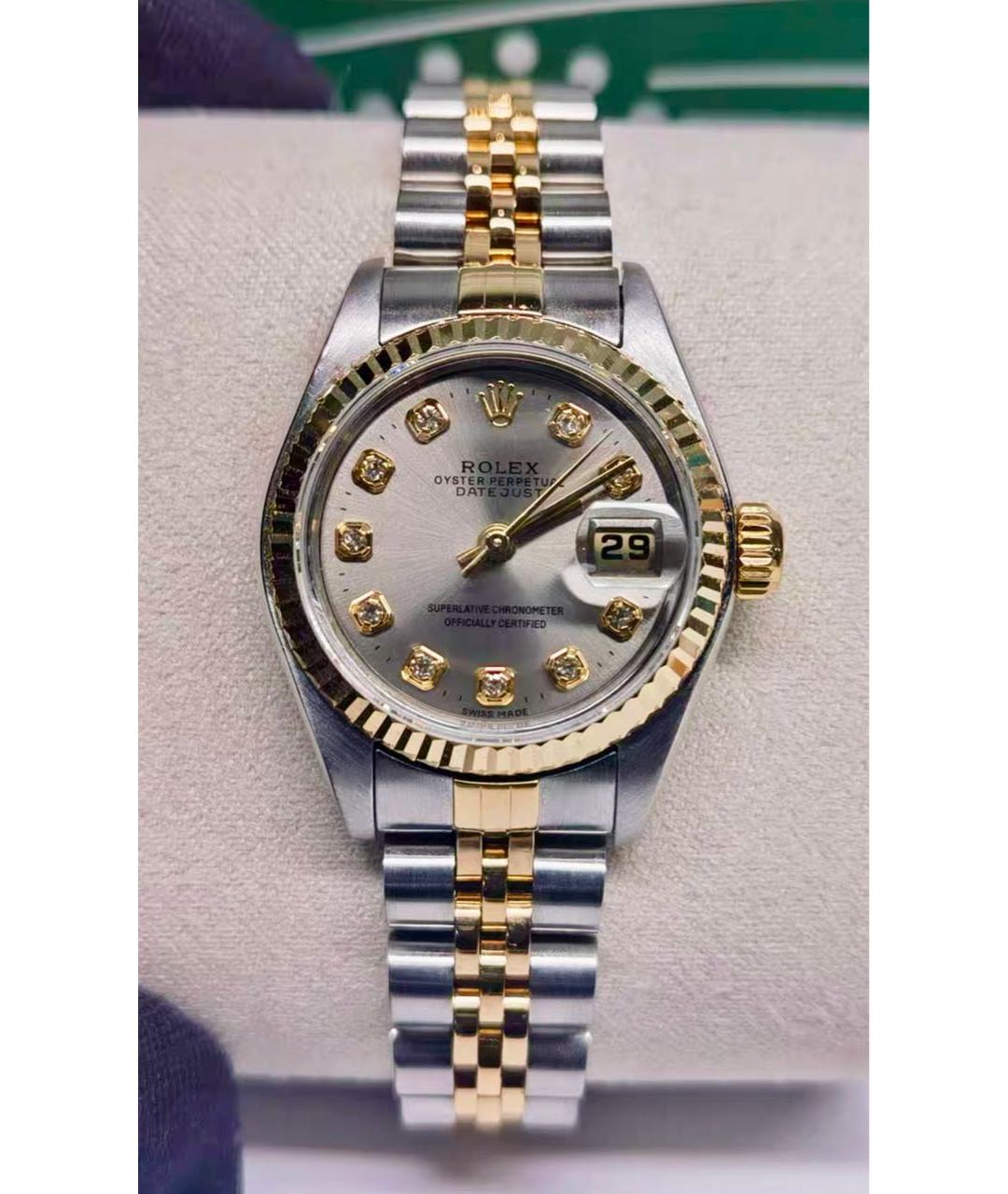 ROLEX Серебряные часы из желтого золота, фото 3