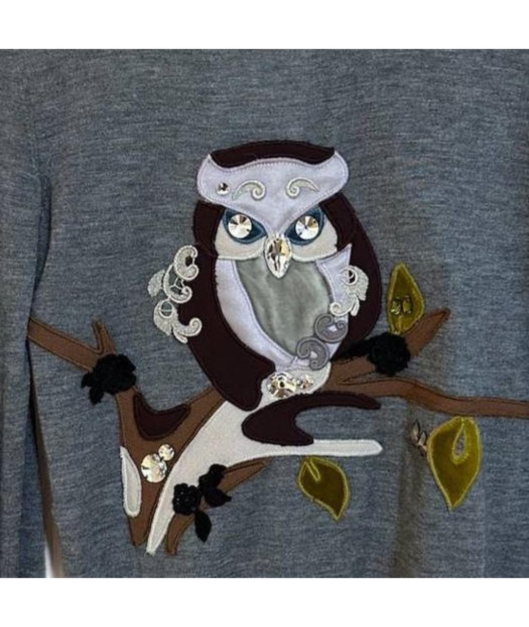 DOLCE&GABBANA Серый кашемировый джемпер / свитер, фото 4