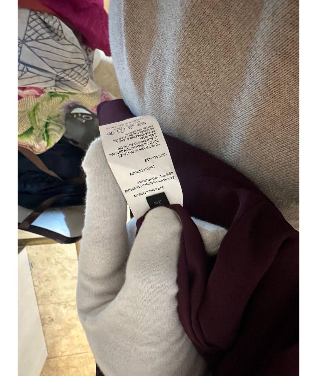 ELIE SAAB Фиолетовая вискозная блузы, фото 3