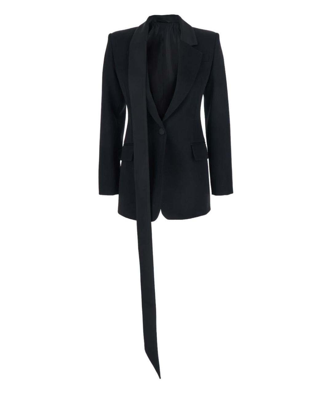 THE ATTICO Черный шерстяной жакет/пиджак, фото 1