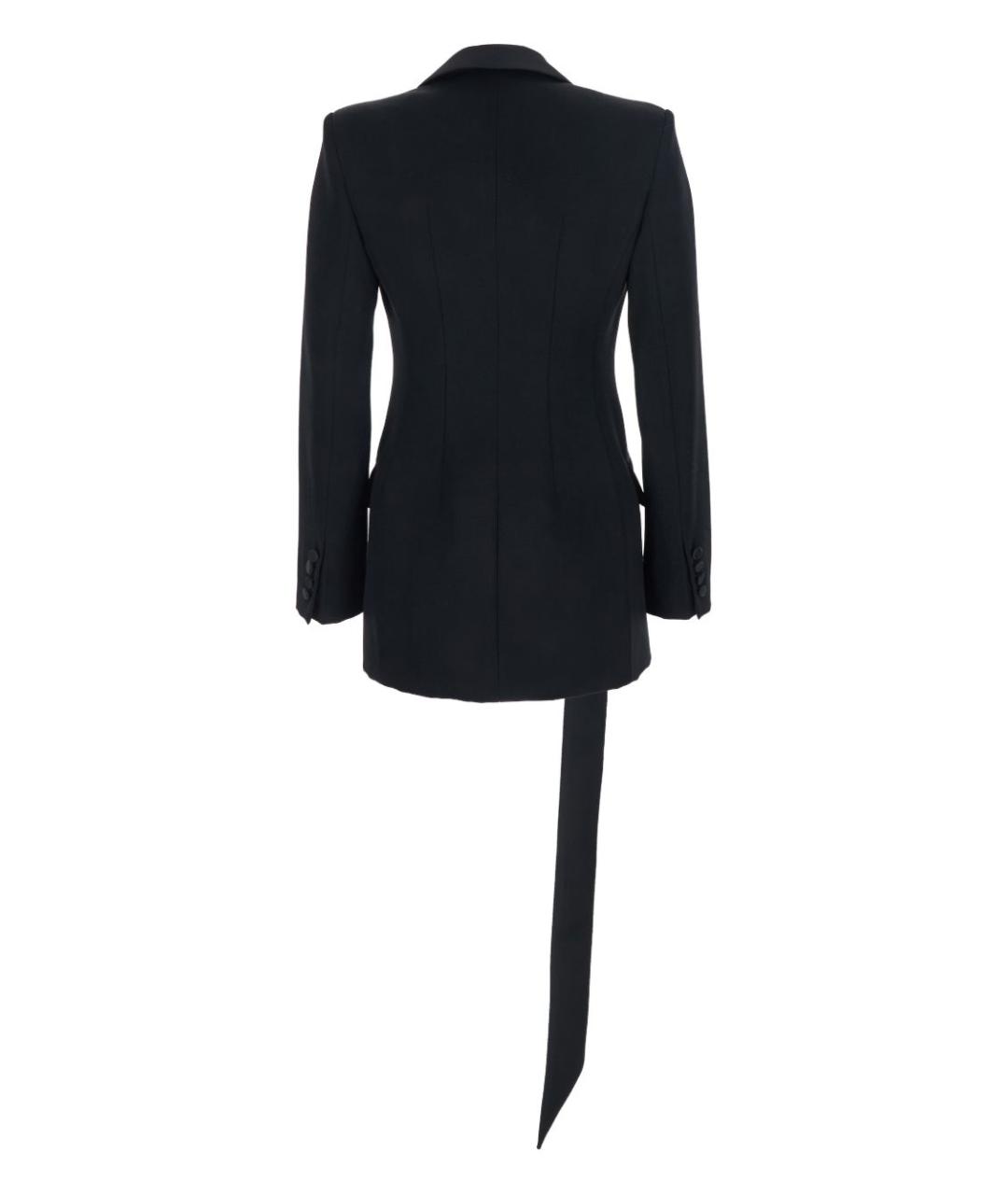 THE ATTICO Черный шерстяной жакет/пиджак, фото 2