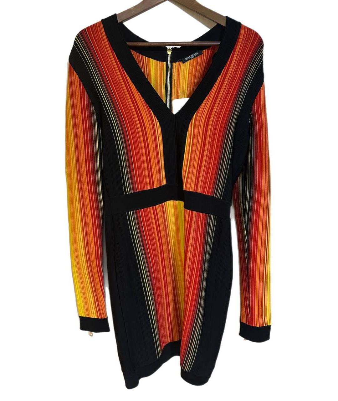 BALMAIN Мульти вискозное повседневное платье, фото 5