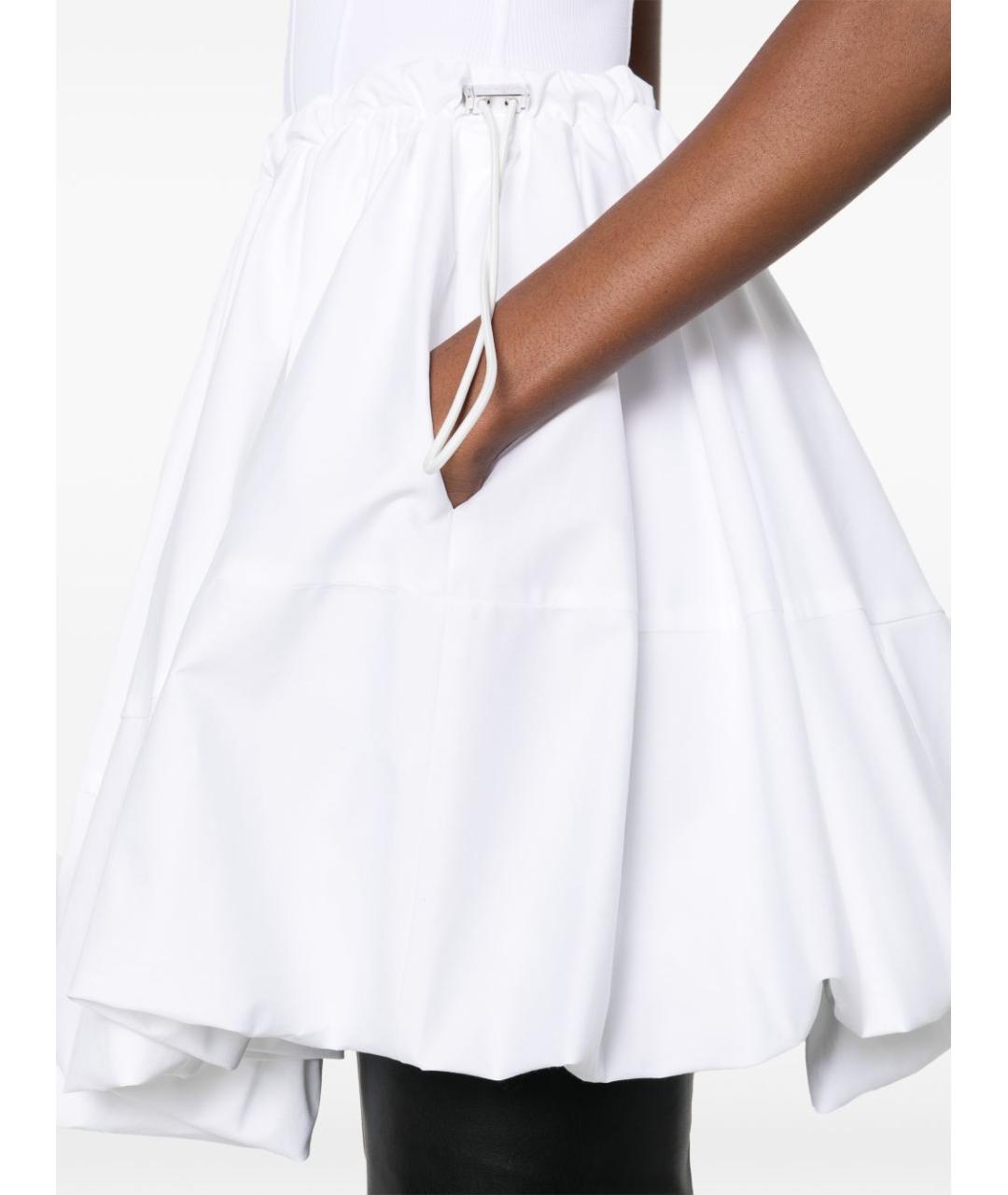 THE ATTICO Белое хлопковое платье, фото 5