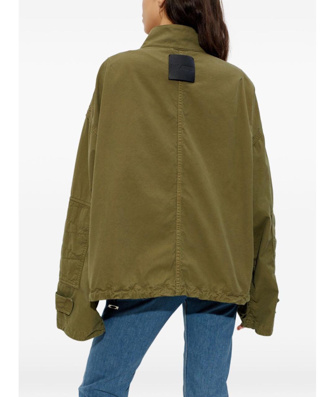 THE ATTICO Зеленая хлопковая куртка, фото 4