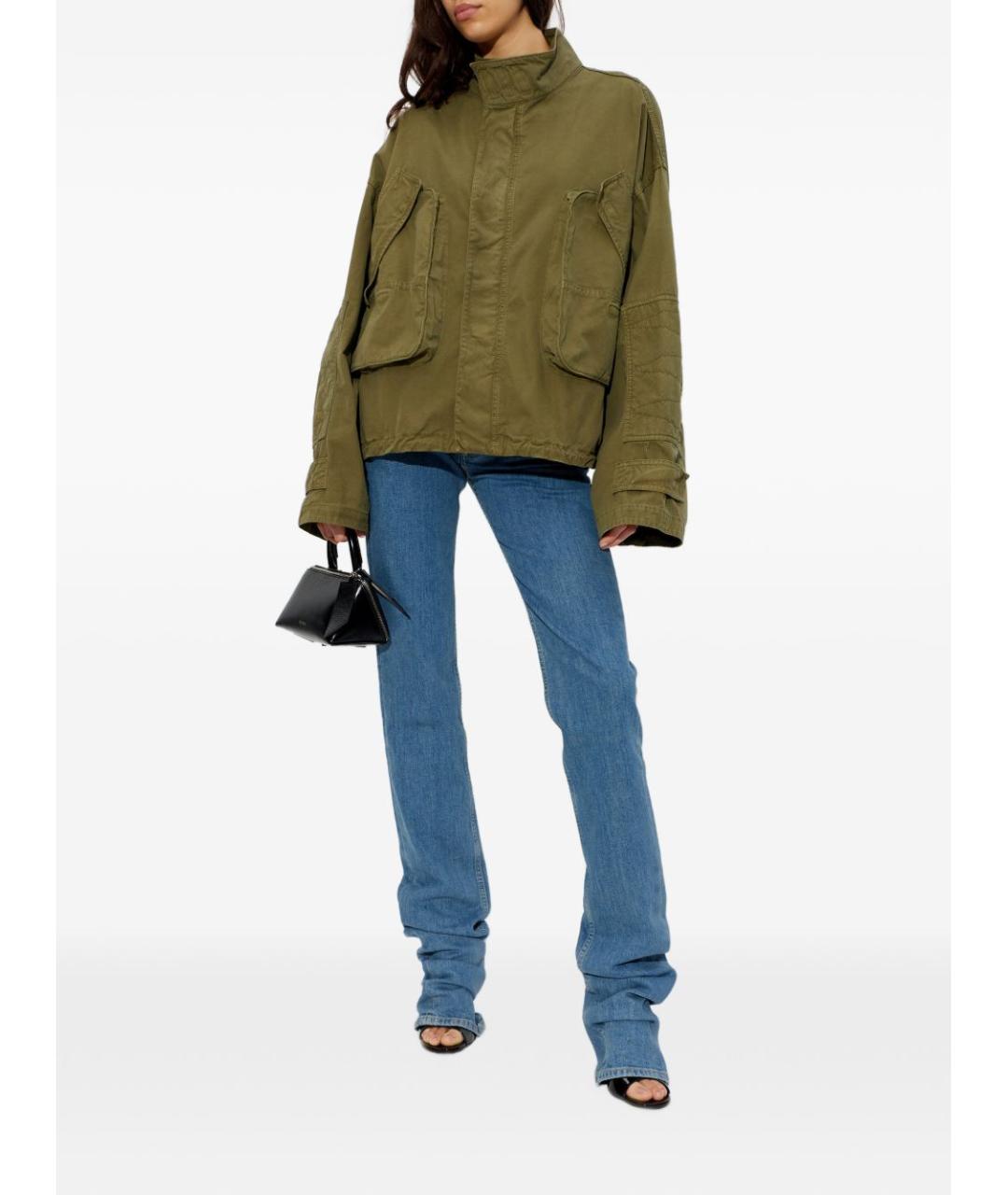 THE ATTICO Зеленая хлопковая куртка, фото 3