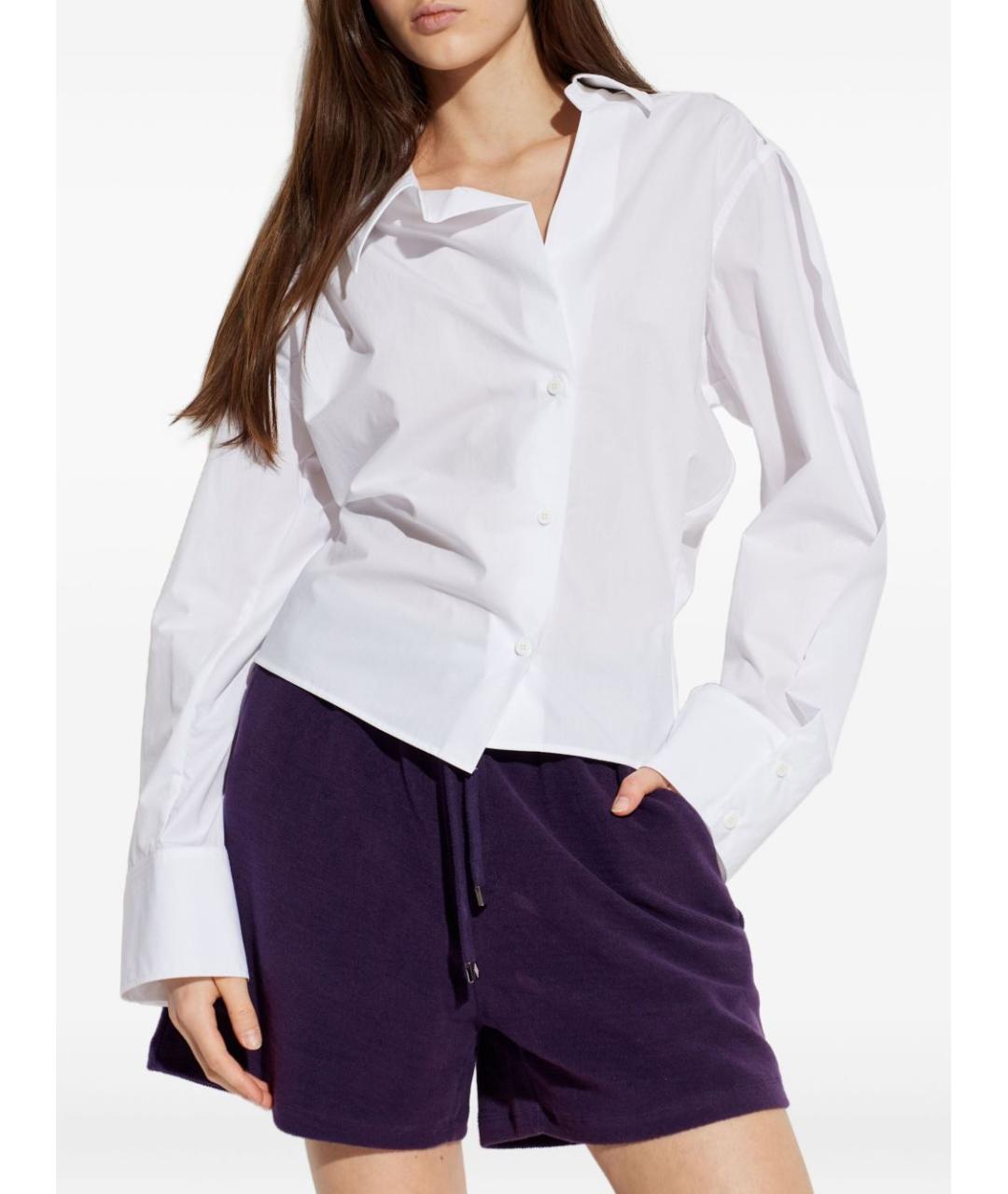 THE ATTICO Белая хлопковая блузы, фото 2