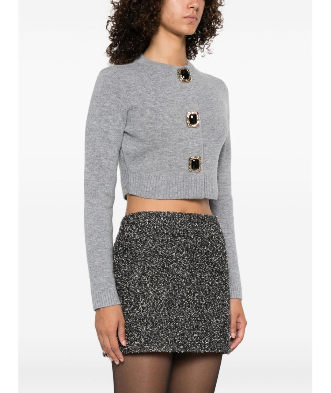 SELF-PORTRAIT Серый шерстяной джемпер / свитер, фото 2