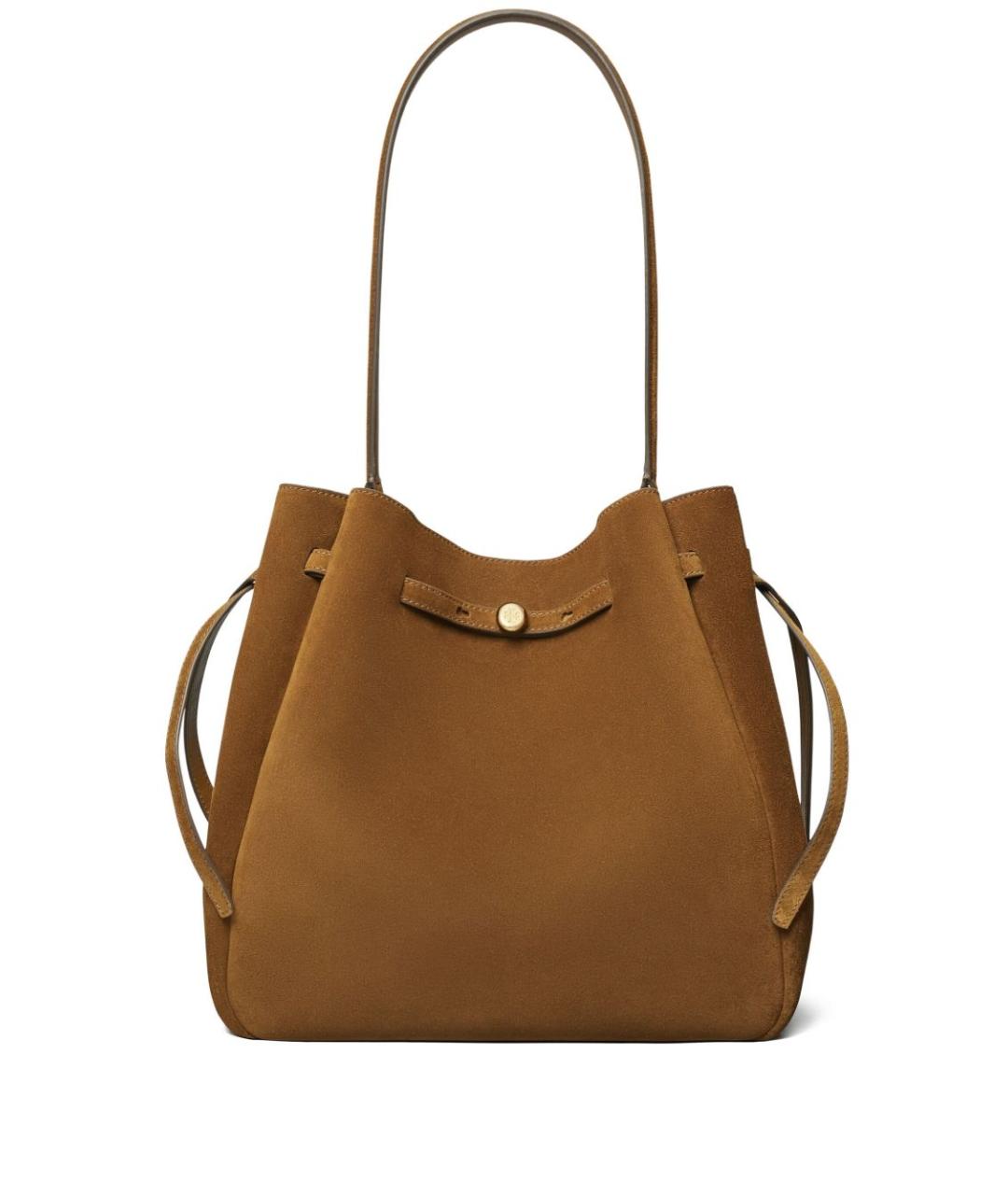 TORY BURCH Коричневая кожаная сумка тоут, фото 1