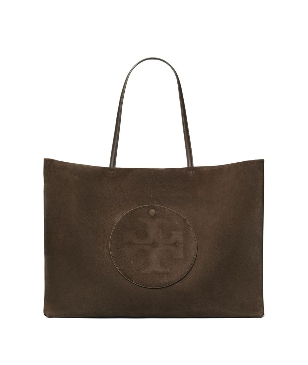 TORY BURCH Коричневая кожаная сумка тоут, фото 1