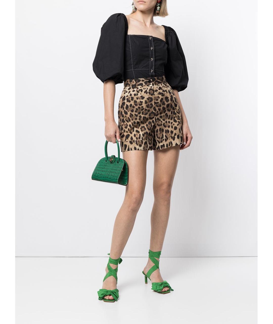 DOLCE&GABBANA Мульти хлопковые шорты, фото 7