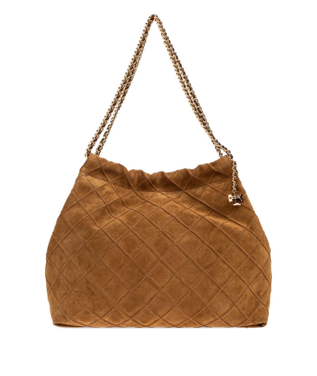 TORY BURCH Коричневая кожаная сумка через плечо, фото 1