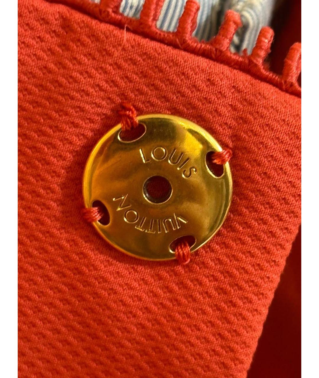 LOUIS VUITTON Красное хлопковое повседневное платье, фото 6