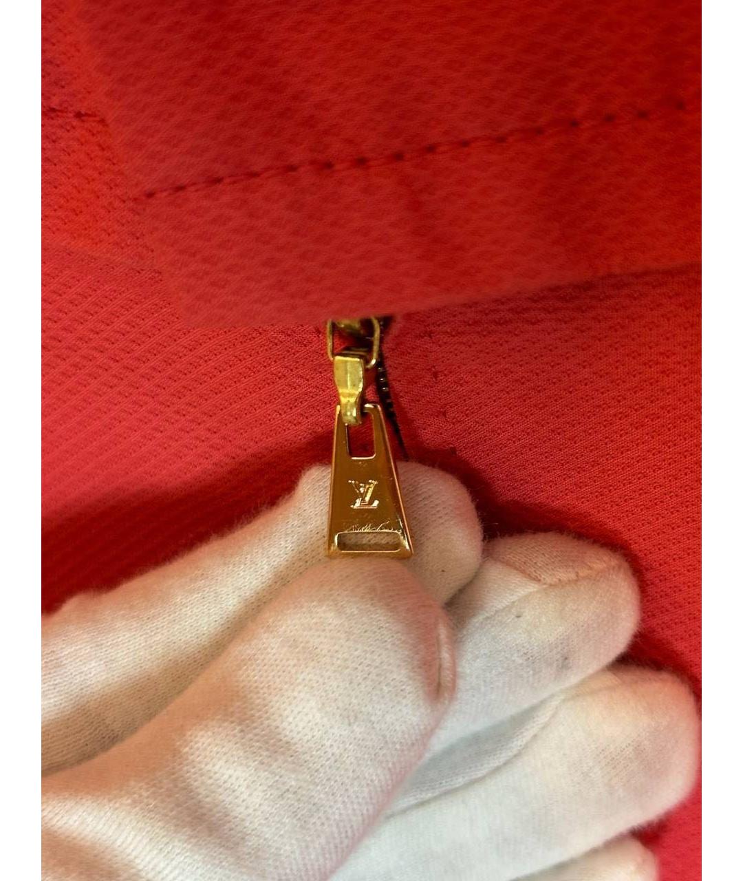 LOUIS VUITTON Красное хлопковое повседневное платье, фото 5