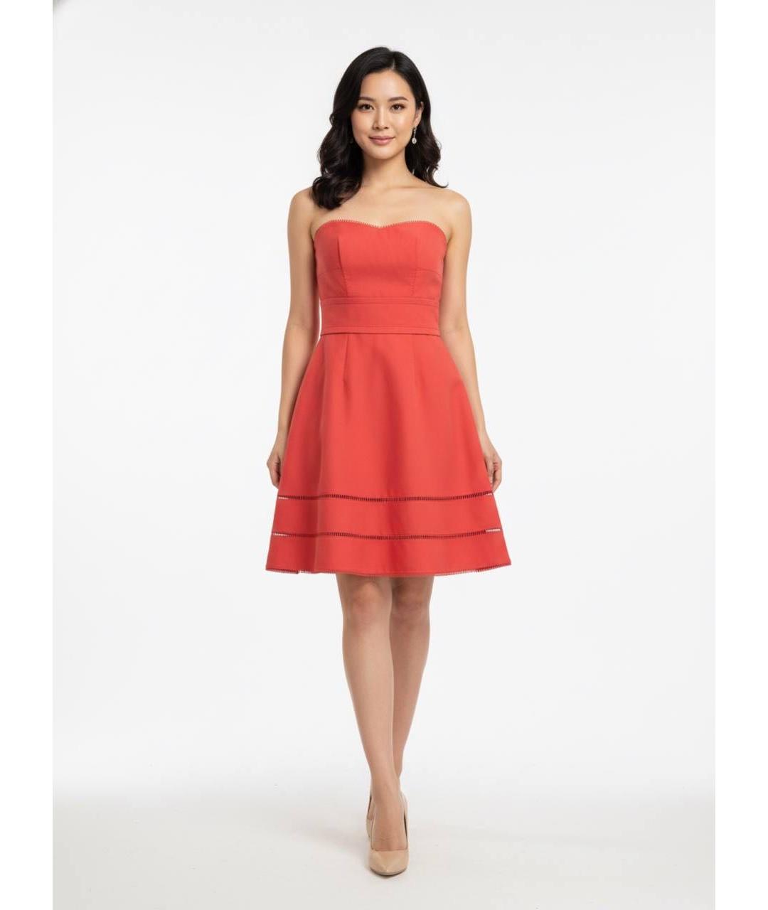 LOUIS VUITTON Красное хлопковое повседневное платье, фото 7