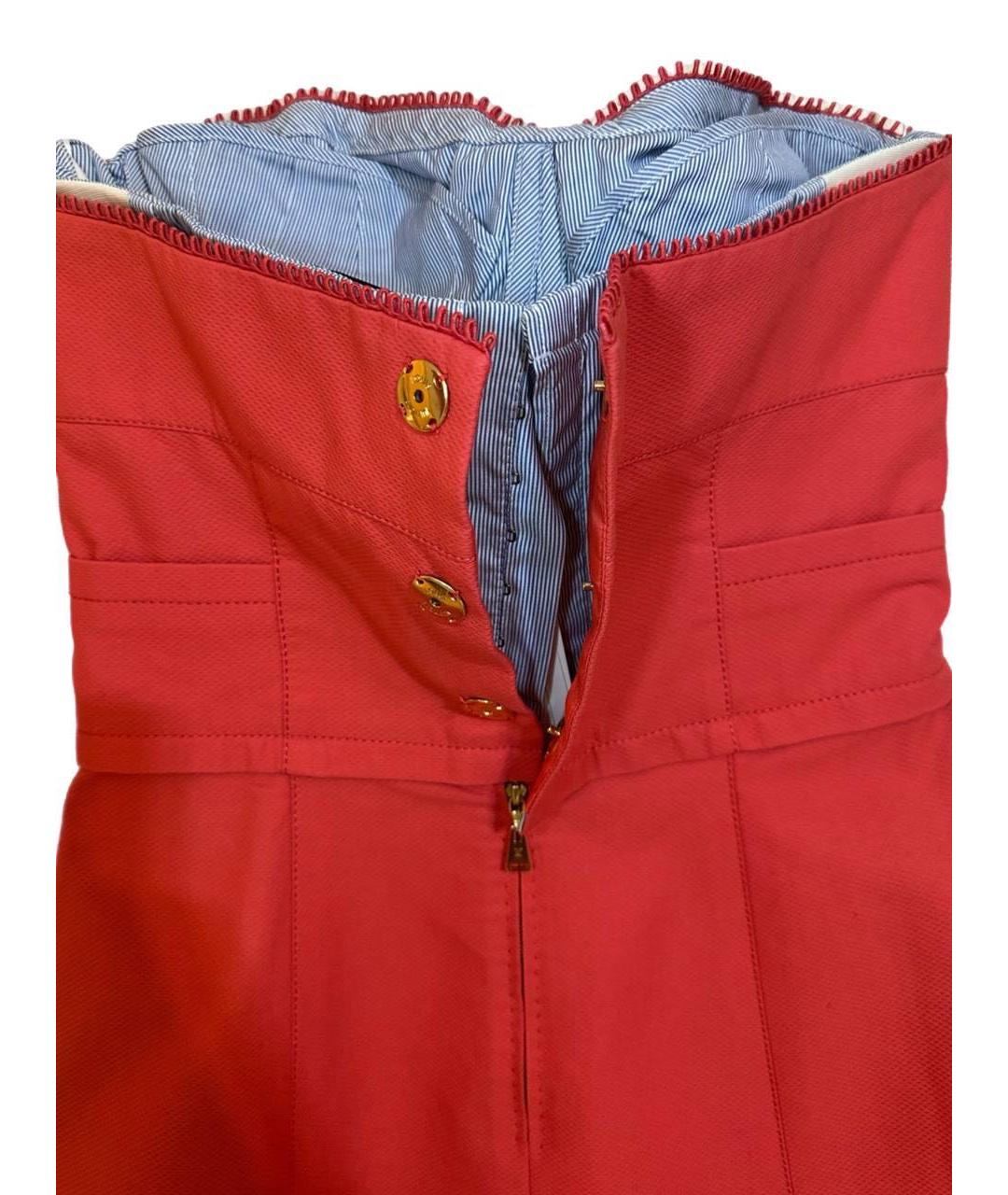 LOUIS VUITTON Красное хлопковое повседневное платье, фото 4