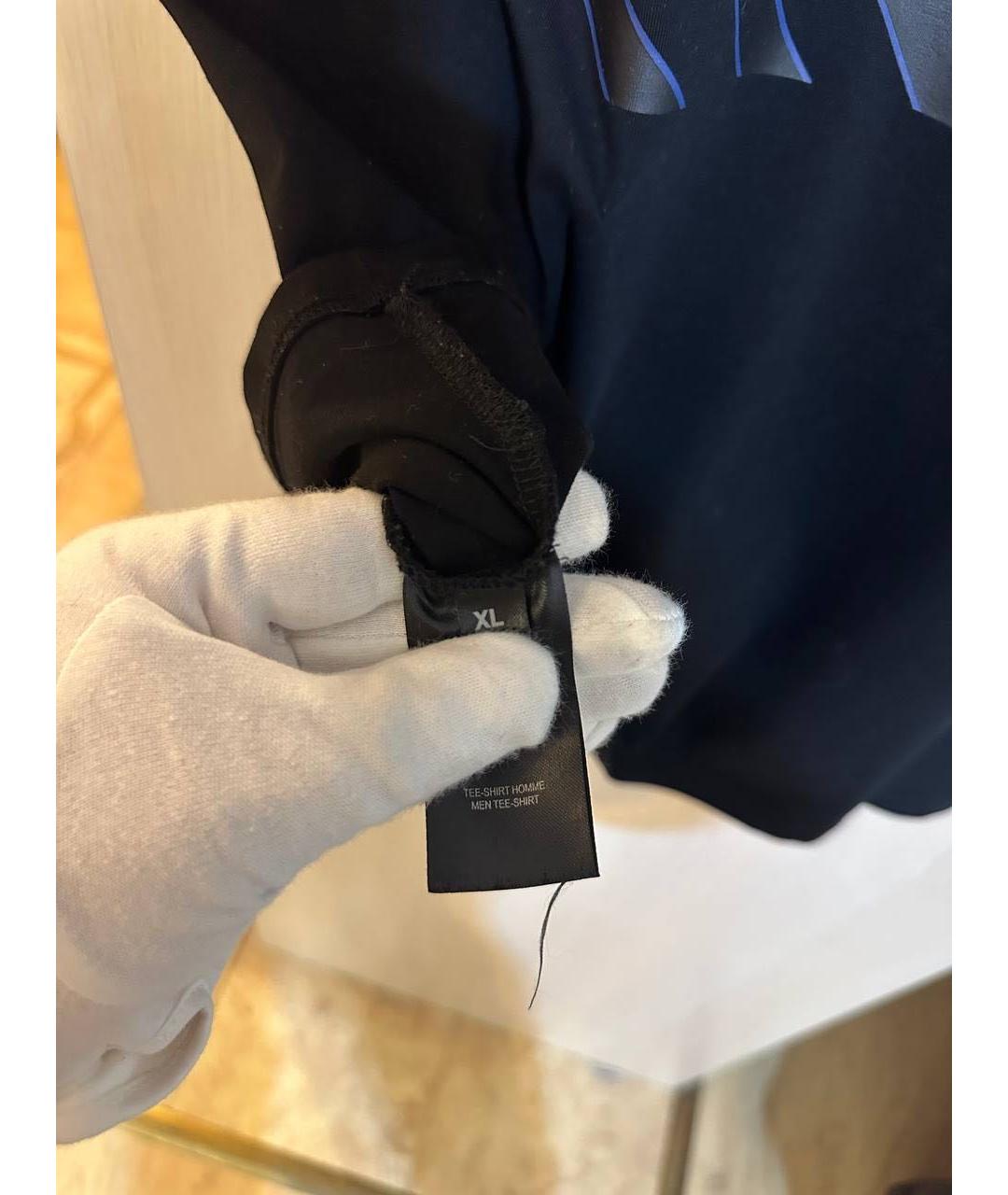 BALMAIN Черная хлопковая футболка, фото 5