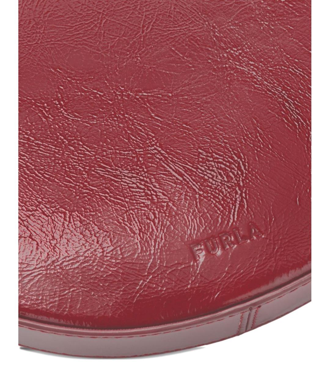 FURLA Бордовая кожаная сумка тоут, фото 3