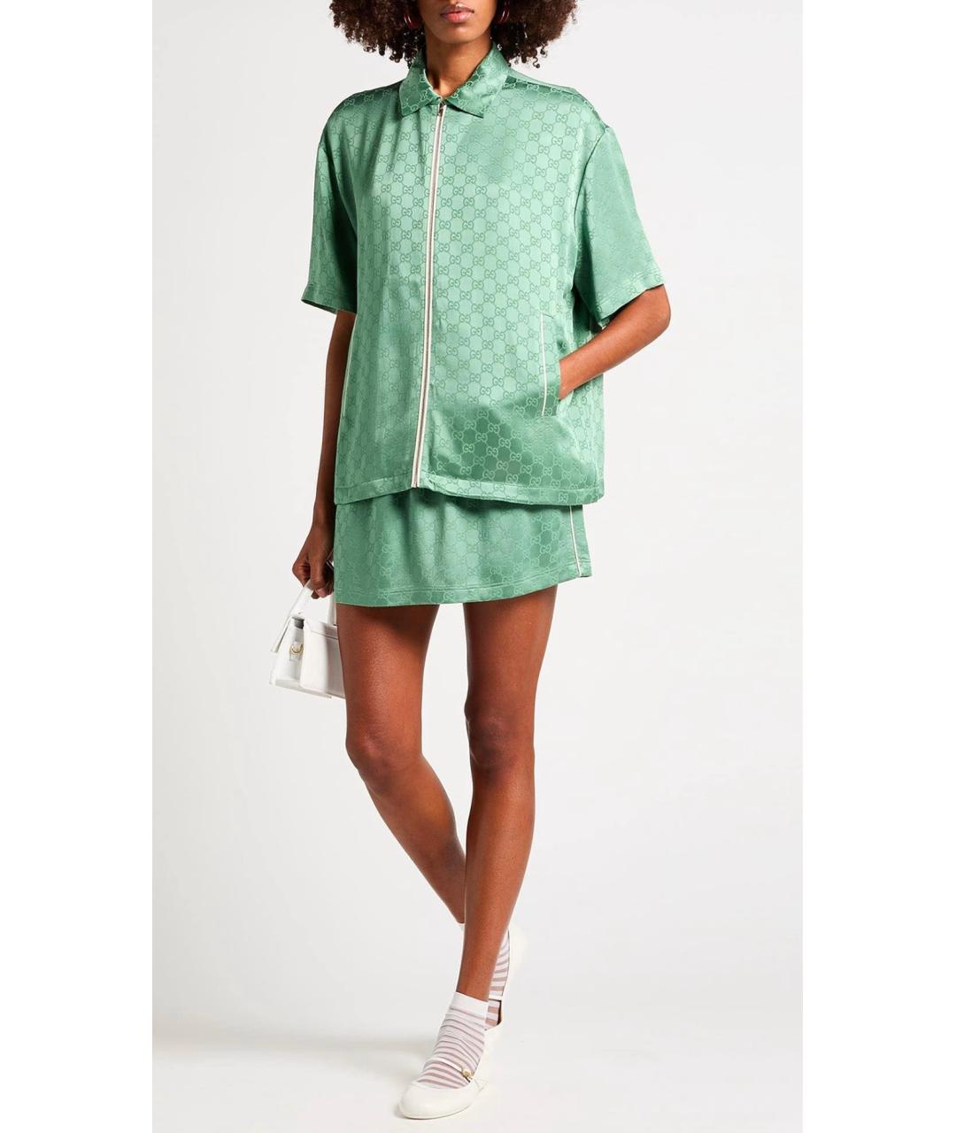 GUCCI Зеленая блузы, фото 2