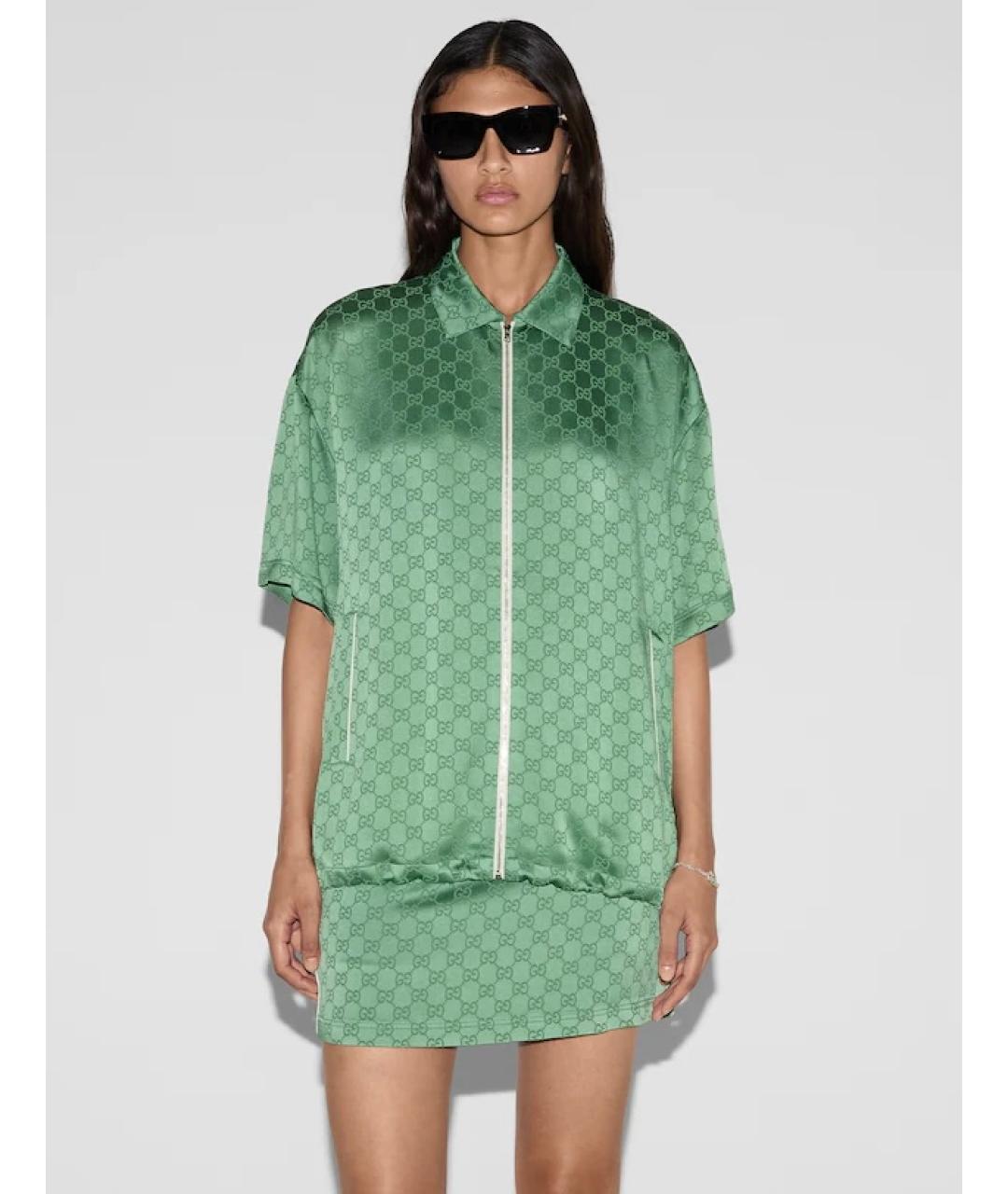 GUCCI Зеленая блузы, фото 8