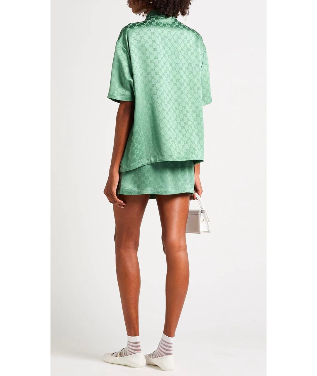 GUCCI Зеленая блузы, фото 4