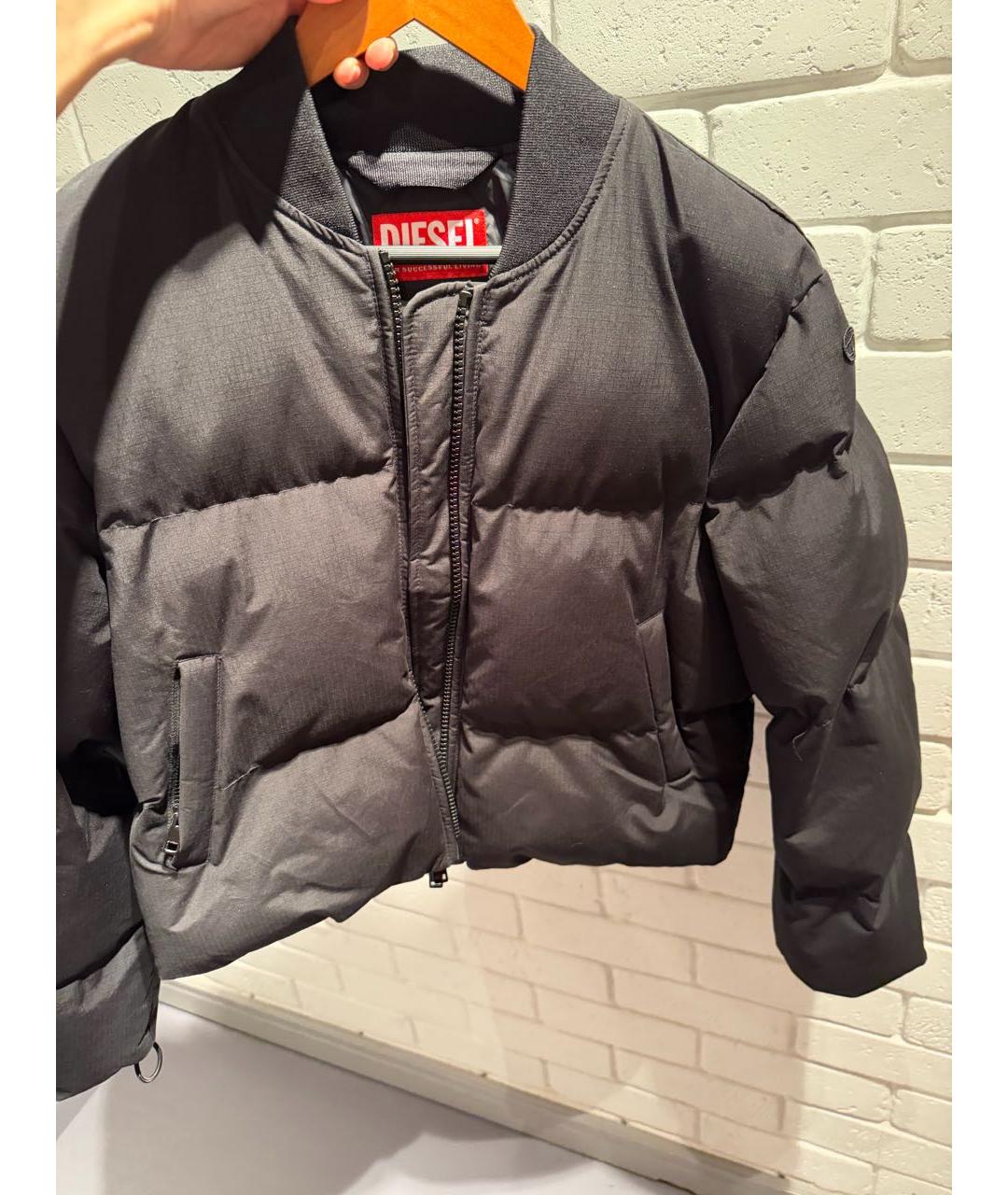 DIESEL Черная полиэстеровая куртка, фото 4