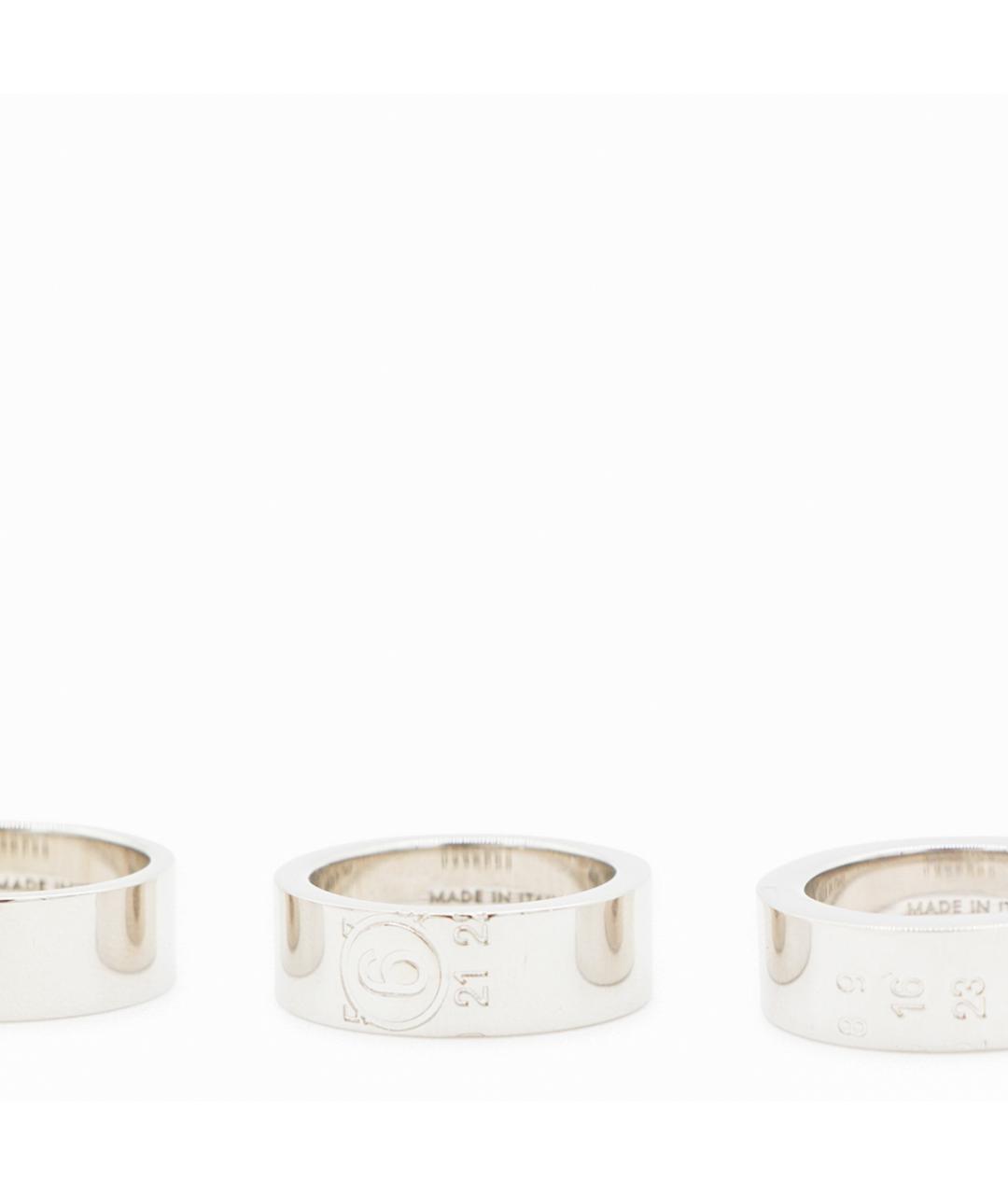 MM6 MAISON MARGIELA Серебряное металлическое кольцо, фото 3