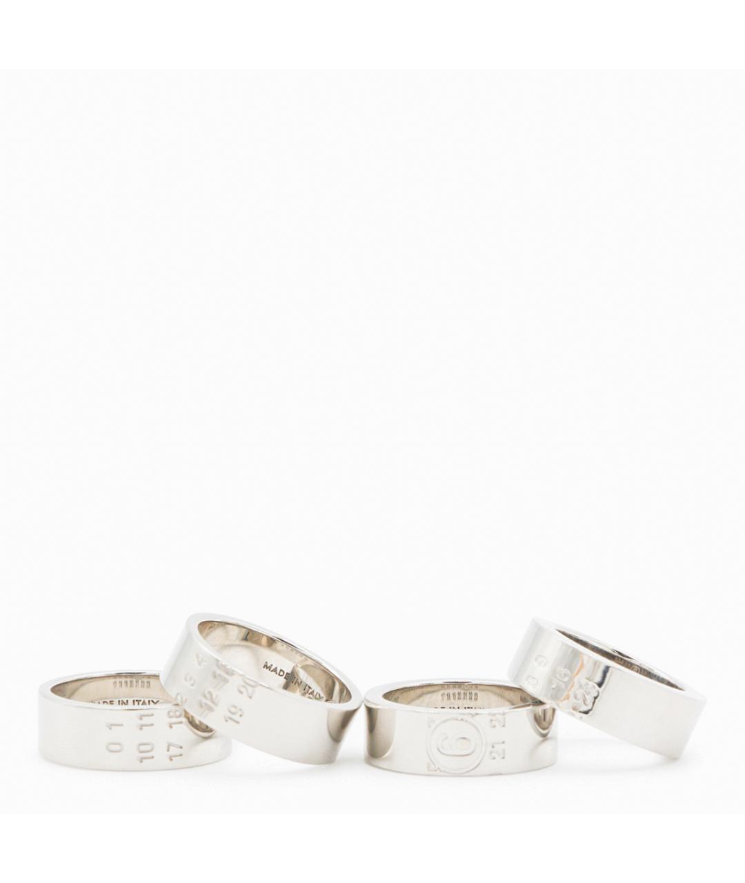 MM6 MAISON MARGIELA Серебряное металлическое кольцо, фото 1