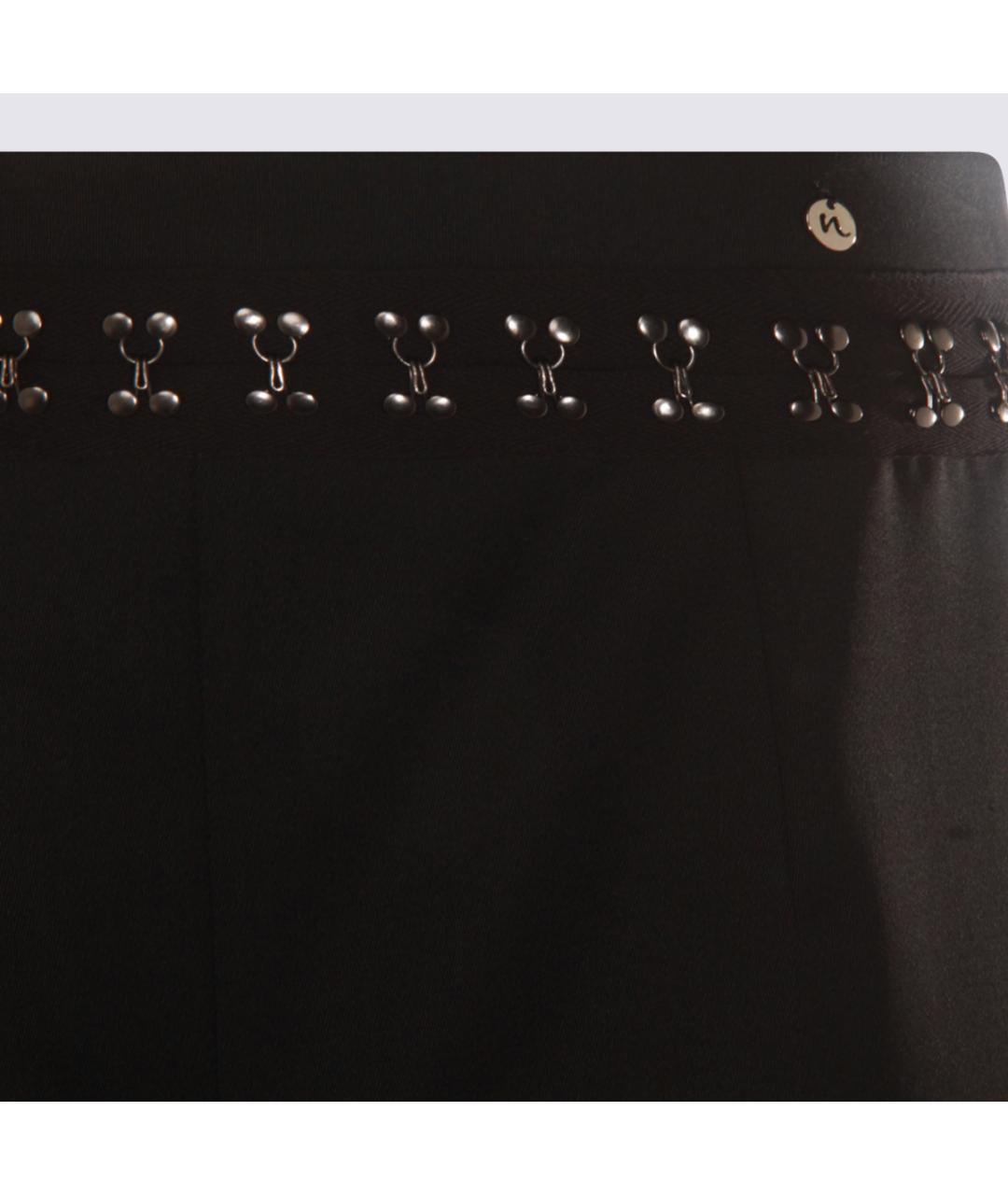 NISSA Черные полиэстеровые прямые брюки, фото 3