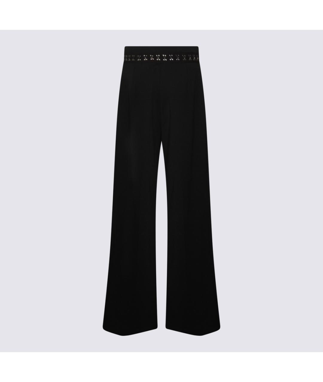 NISSA Черные полиэстеровые прямые брюки, фото 2