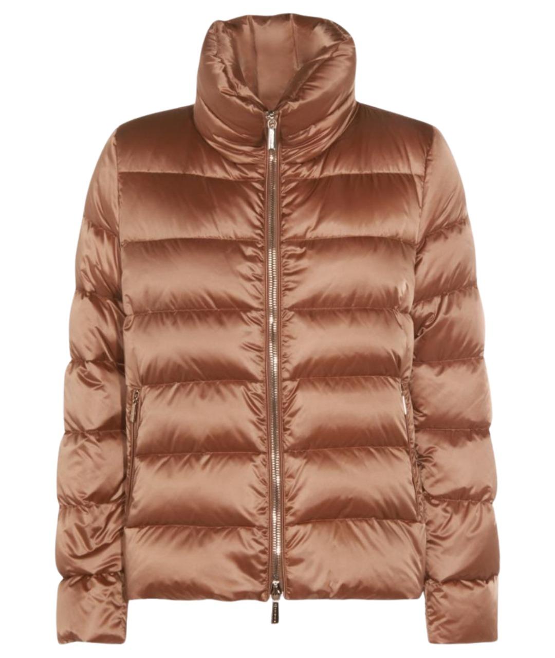 MOORER Коричневая полиэстеровая куртка, фото 1