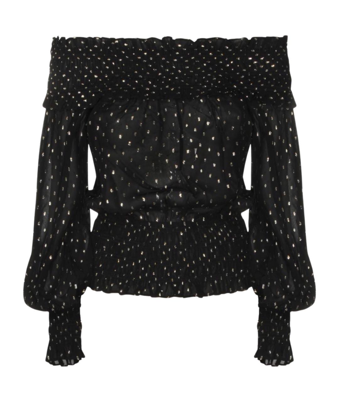SELF-PORTRAIT Черная вискозная блузы, фото 1