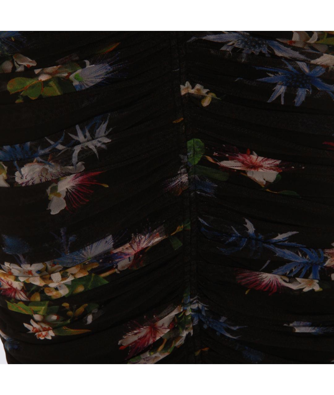 BLUMARINE Черное полиэстеровое вечернее платье, фото 4