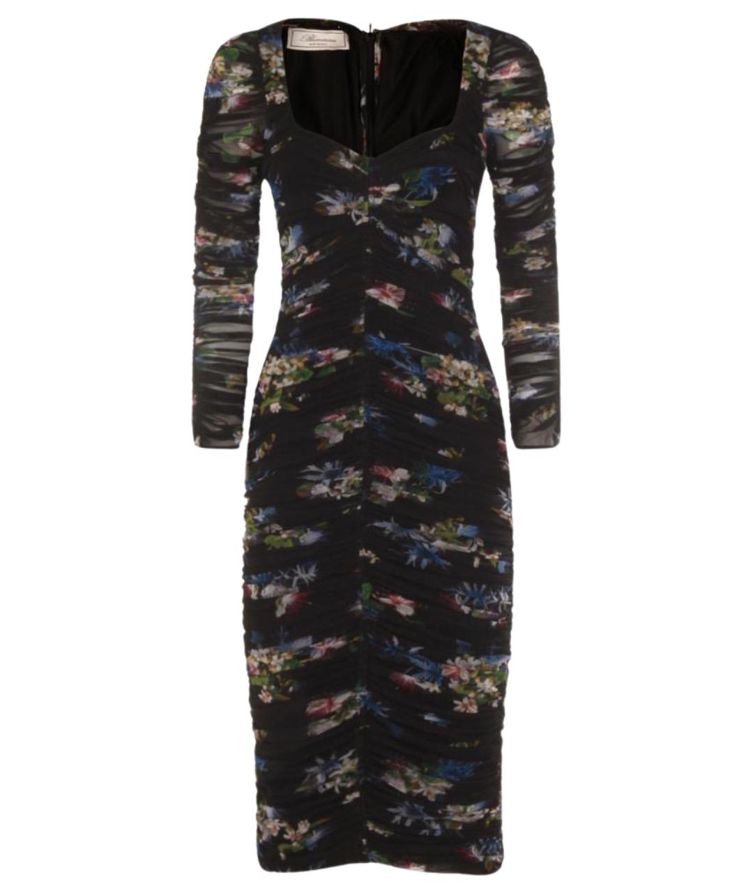 BLUMARINE Черное полиэстеровое вечернее платье, фото 1