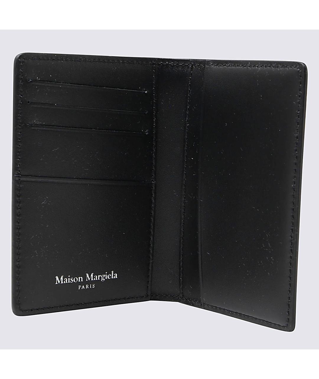 MAISON MARGIELA Черный кожаный кардхолдер, фото 2