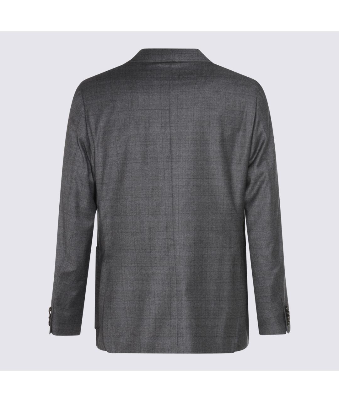 CANALI Серый шерстяной пиджак, фото 2