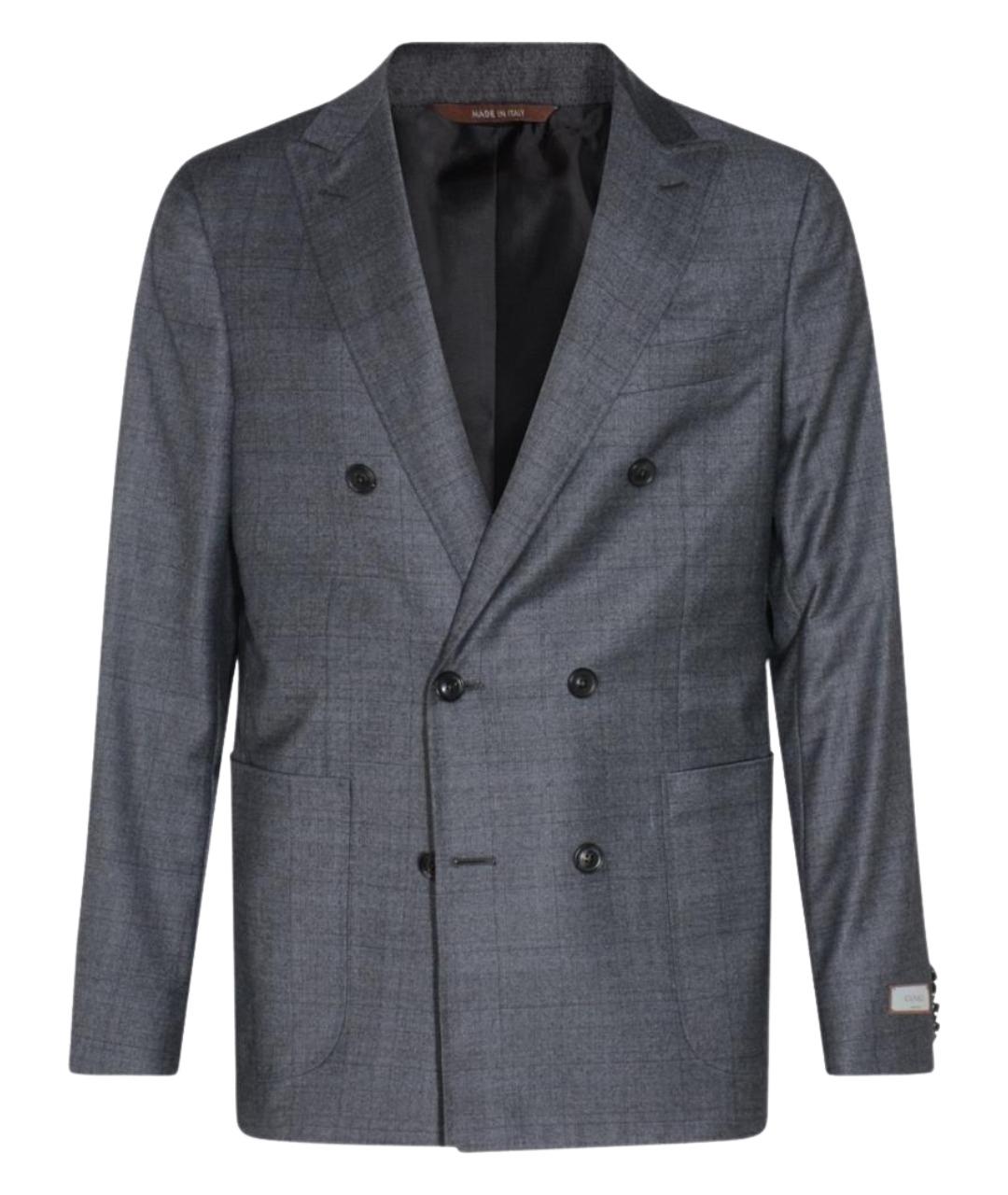 CANALI Серый шерстяной пиджак, фото 1