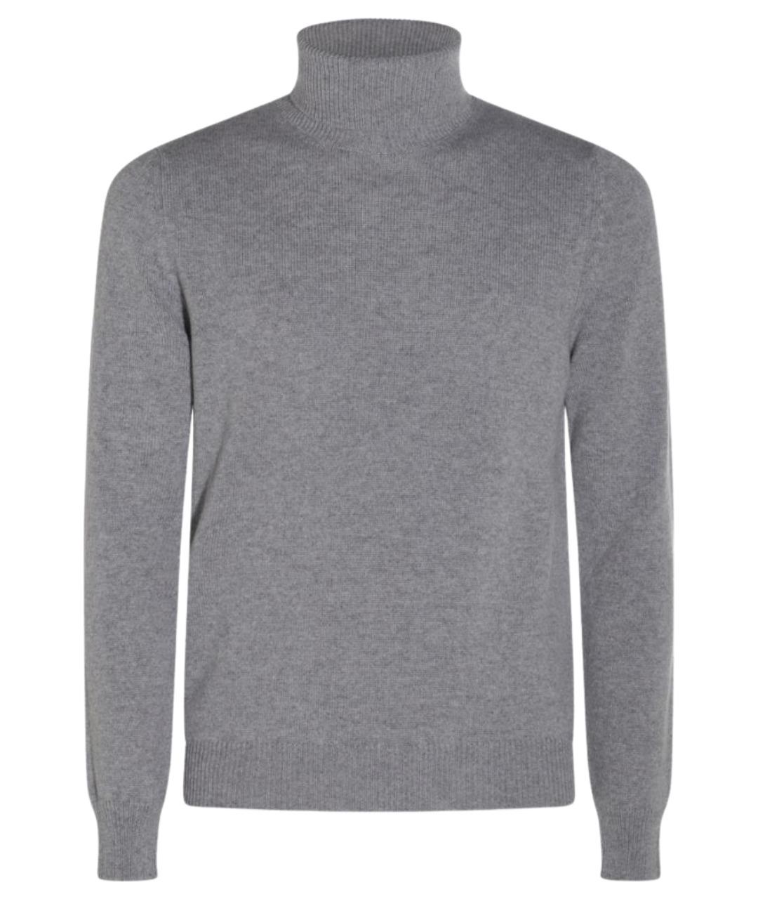 MALO Серый шерстяной джемпер / свитер, фото 1