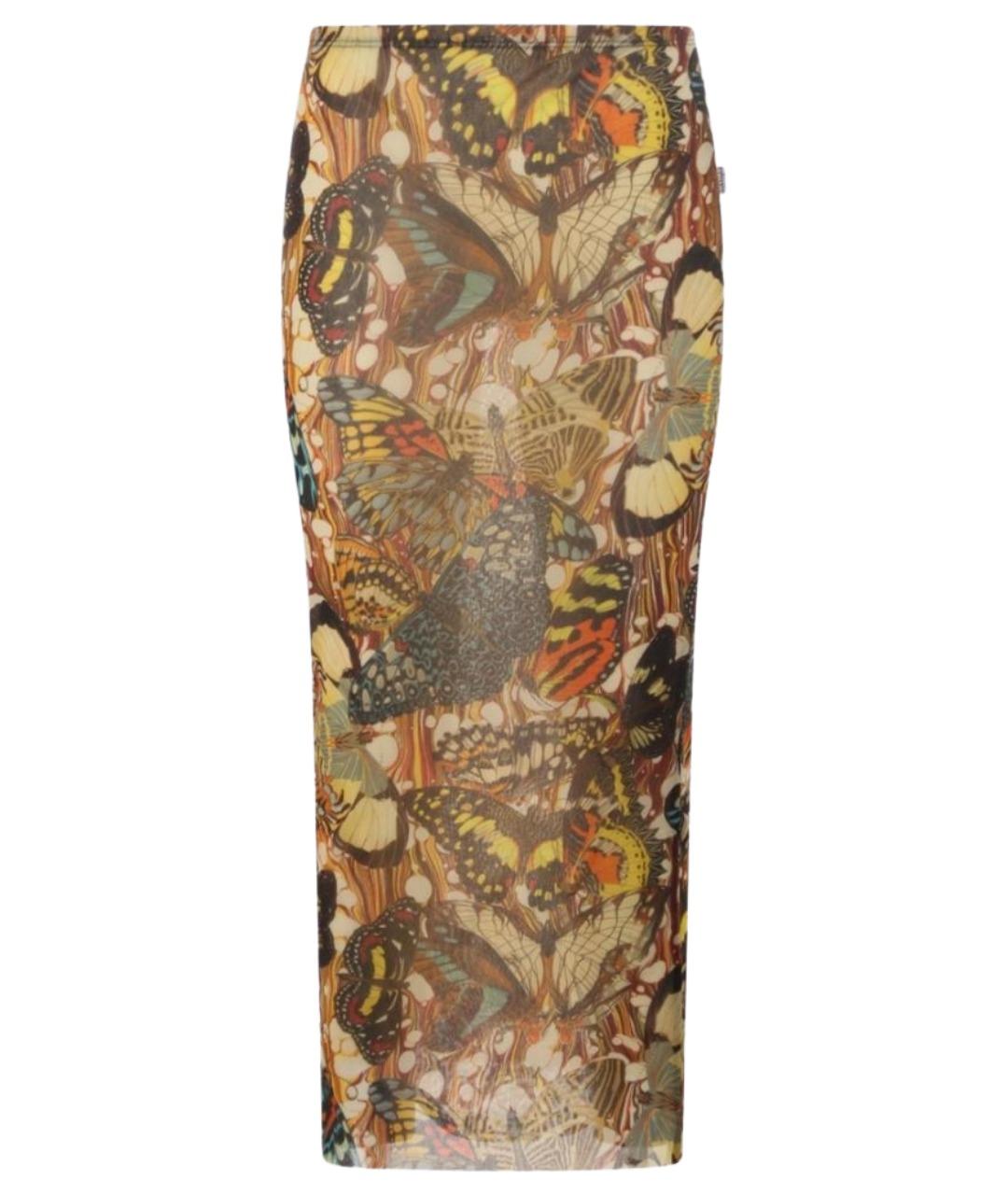 JEAN PAUL GAULTIER Мульти полиамидовая юбка миди, фото 1