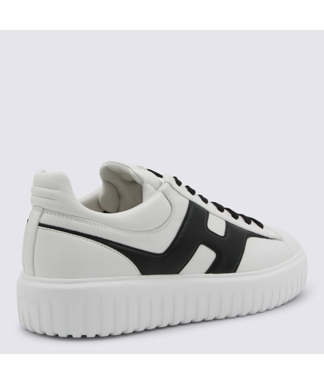 HOGAN Белые кожаные низкие кроссовки / кеды, фото 3