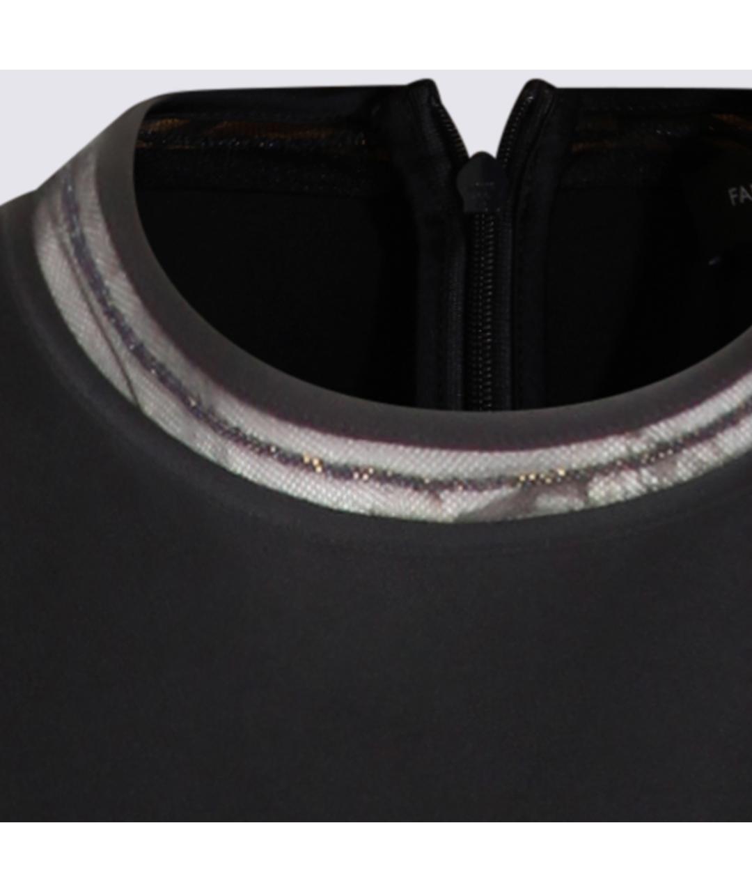 FABIANA FILIPPI Черное вискозное платье, фото 3