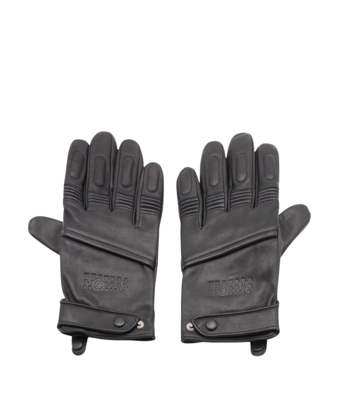 MM6 MAISON MARGIELA Черные перчатки, фото 1